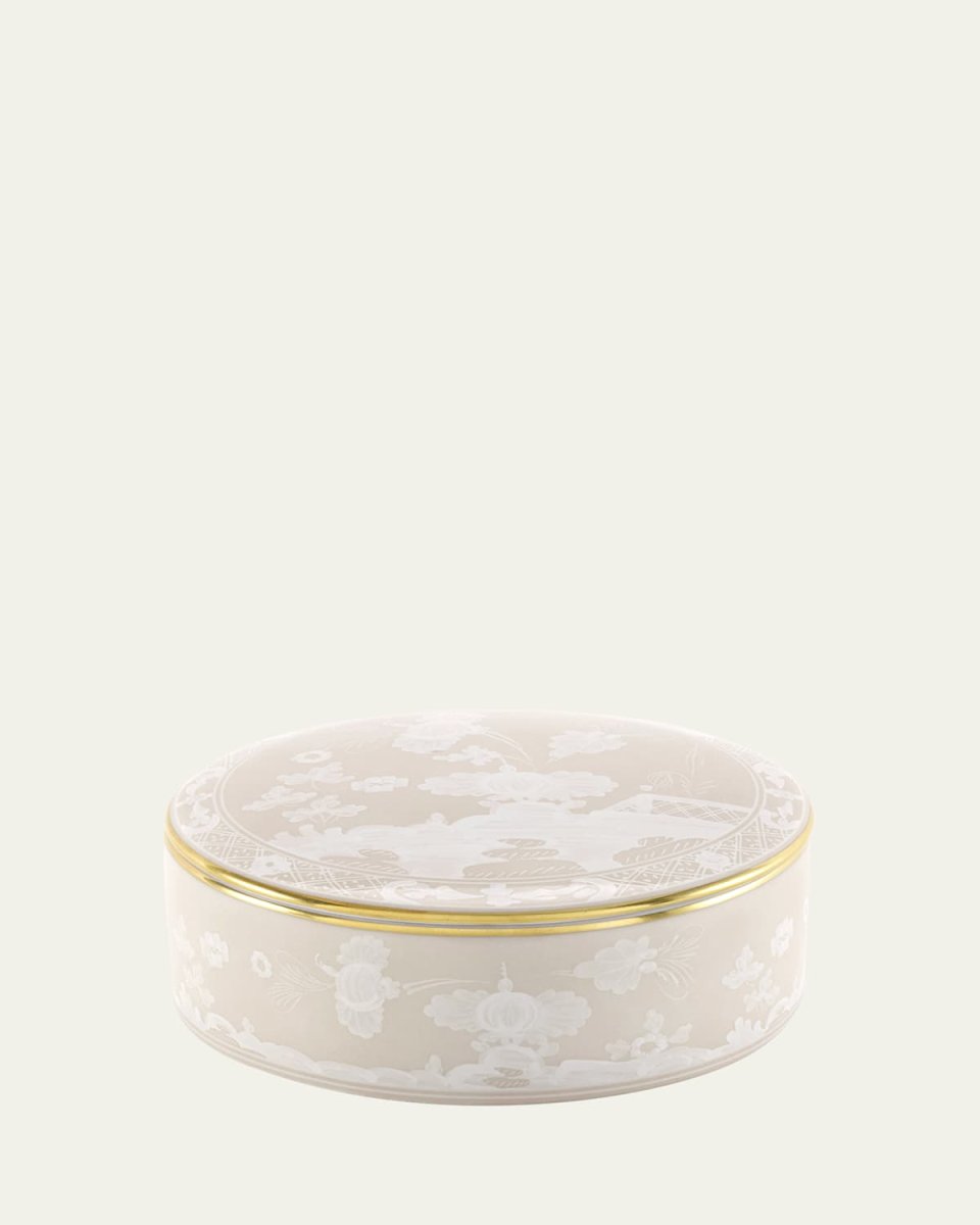 Oriente Italiano Meringa Trinket Box with Cover